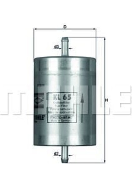 KL65 KL65 Benzin Filtresi Mercedes Sl R129 SL600 349HP 92-01