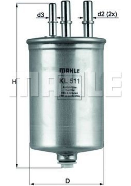 KL511 KL511 Mazot Filtresi Transit connect 02- 1.8 Tdcı 90 Ps