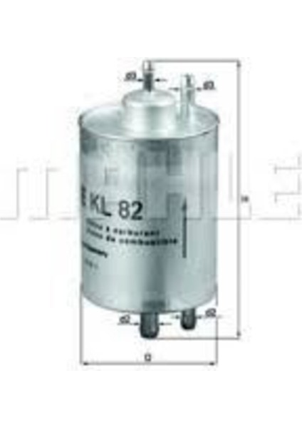KL82 KL82 Benzin Filtresi Mercedes W203 W210 96-05