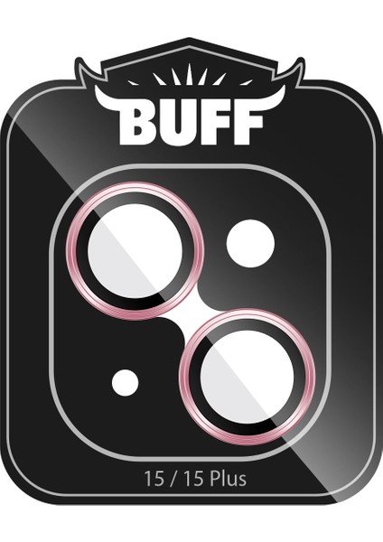 Buff iPhone 15 / 15 Plus Kamera Metal Lens Koruyucu Rose Gold fiyatları