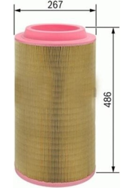 SA2069 Hava Filtresi Man Tga-Tgs-Tgx-Steyr 18S-26S-28S-32S-33S-41S Tga K SA2069