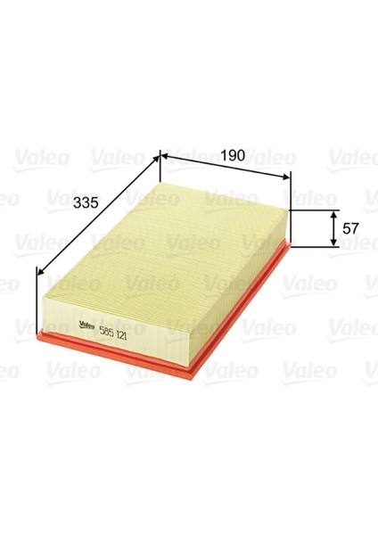 585121 Hava Filtresi ( Mercedes : E Class E 200 ) - VAL-585121