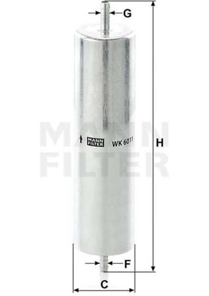 WK6011 Mazot Filtresi Q5 08- 2.0 Tdı 3.0 Tdı V6 Uyumlu