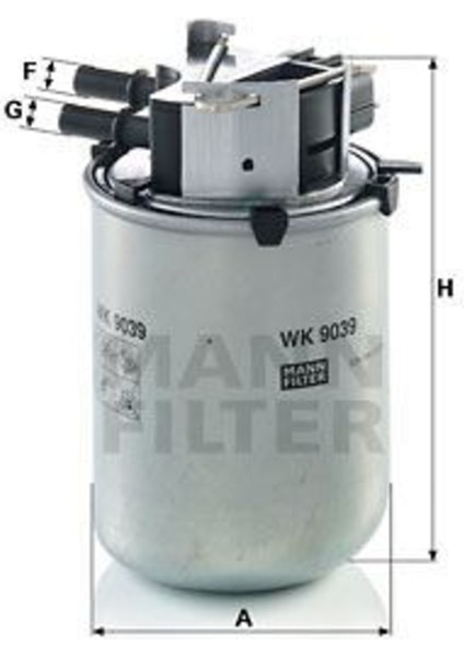 WK9039 WK9039 Mazot Filtresi 12- Qashqai -2 1.6dci