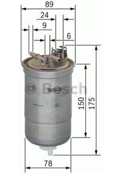 450906267 Mazot Filtresi Polo Classıc Caddy Iı 96- Transporter T4 / Cordoba 1.9 Tdı 2.5 Tdı 2.4d Uyumlu