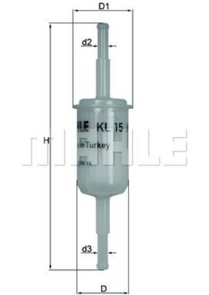 KL15OF KL15OF Yakıt Filtresi Renault Express 1.0 85-92 Caddy 1.6 83-92 Golf Iı Jetta Iı 1.6 86-92