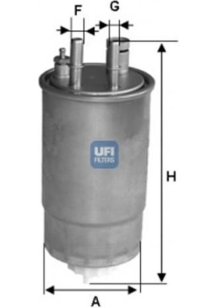 Ufı 24.one.03 Mazot Filtresi Merıva 03-10 1.3 Cdtı Uyumlu