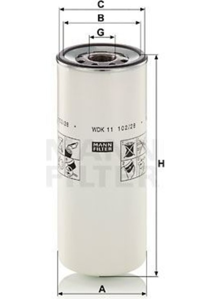 WDK1110228 WDK1110228 Yakıt Filtresi Fh 12 16 Magnum 05-
