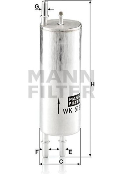WK5133 Benzin Filtresi Bmw X5 00- 4.6ıs