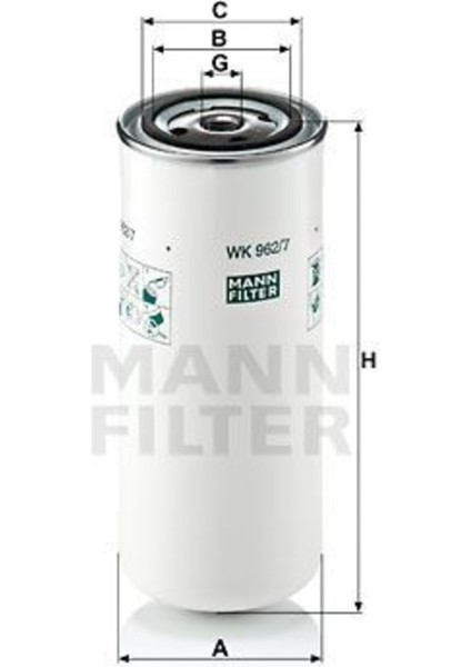 WK9627 WK9627 Yakıt Filtresi Fh Fl Fm Nh Serisi T