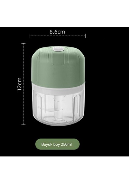 250ML Ev Kablosuz Taşınabilir Çok Fonksiyonlu Sarımsak Blender (Yurt Dışından)