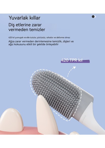 Saplı Pet Yumuşak Jel Ağız Temizleme Fırçası (Yurt Dışından) modelleri