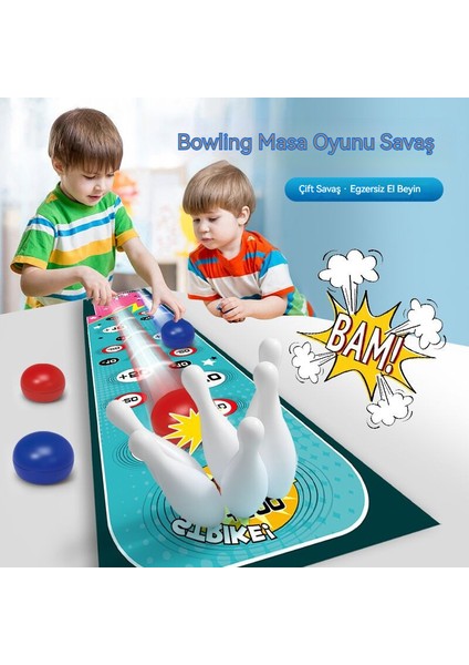 Kapalı Eğlence Ebeveyn-Çocuk Bowling Masaüstü Eğitici Oyuncaklar (Yurt Dışından)