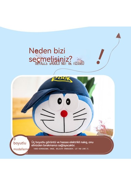 30CM Sevimli Doraemon Öpücük Peluş Oyuncak (Yurt Dışından)
