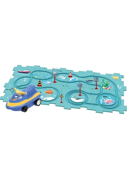 15 Adet Paket Çocuk Dıy Bulmaca Puzzle Araba (Yurt Dışından)
