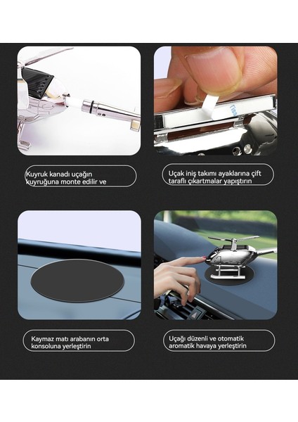 Arabaya Monte Güneş Enerjisiyle Çalışan Dönen Uçak Kokulu Süsler (Yurt Dışından) fiyatları