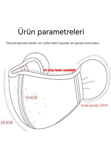 Entegre Nefes Alabilen Kulaklıklara Sahip Çok Fonksiyonlu Kış Yüz Maskesi (Yurt Dışından)