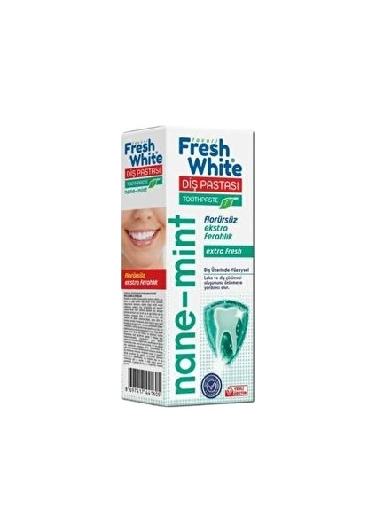 Diş Pastası Nane Aromasıyla Ekstra Ferah 90 Gr Ağız ve Diş Bakımı