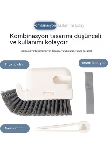 3'ü 1 Arada Çıkarılabilir Ev Tipi Aralık Temizleme Fırçası (Yurt Dışından)