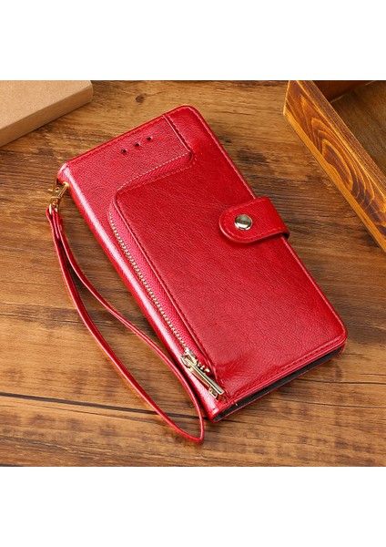 Itel S23 Için Telefon Kılıfı Kart Yuvalı Deri Telefon Kılıfı (Yurt Dışından)