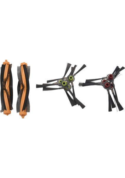 8 Adet Yan Fırça + 2 Adet Ana Fırça Deebot M81 DM81PRO M85 M88 Ozmo 930 DR95 DR96 DR97 DR98 Elektrikli Süpürge (Yurt Dışından)