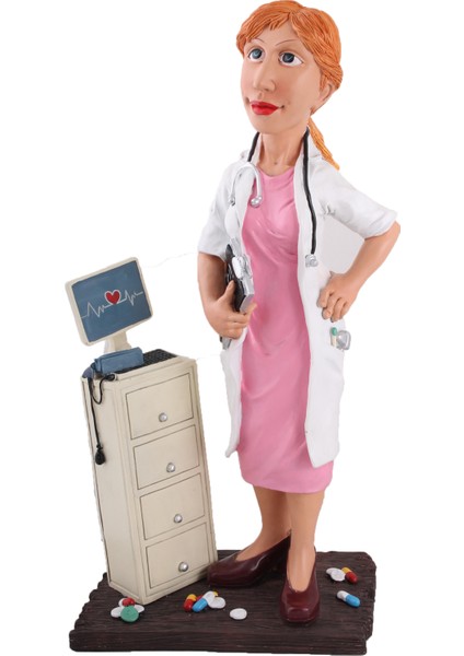 Bayan Doktor Figürlü Biblo - Büyük Boy
