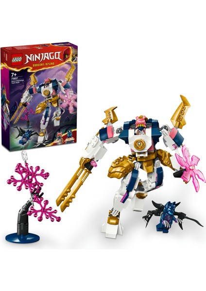 ® NINJAGO® Sora'nın Teknoloji Elementi Robotu 71807 - 7 Yaş ve Üzeri Çocuklar için Aksiyon Figürü İçeren Yaratıcı Oyuncak Yapım Seti (209 Parça)