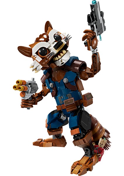 ® Marvel Rocket ve Bebek Groot 76282 - 10 Yaş & Üzeri Süper Kahraman Seven Çocuklar için Oyuncak Yapım Seti (566 Parça)