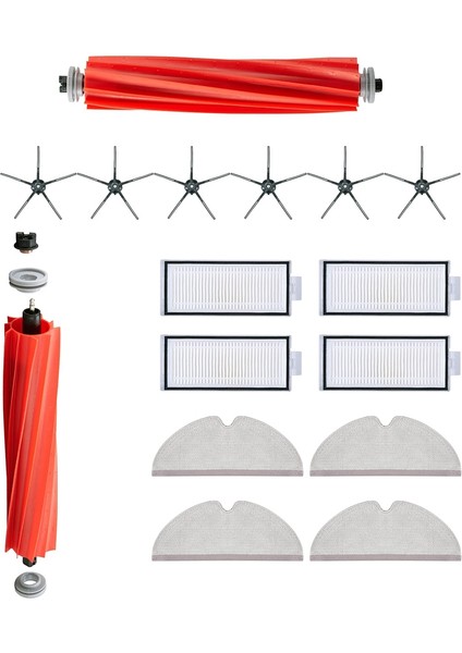 Yedek Rulo Fırça Yan Fırçalar + Q7MAX Q7MAX+ Robot Süpürge Aksesuarları Için Hepa Filtre (Yurt Dışından) fiyatları