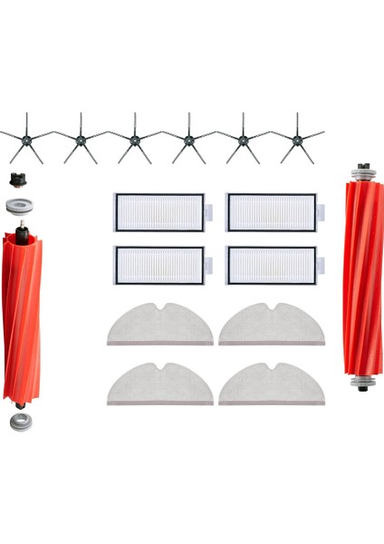 Yedek Rulo Fırça Yan Fırçalar + Q7MAX Q7MAX+ Robot Süpürge Aksesuarları Için Hepa Filtre (Yurt Dışından) modelleri