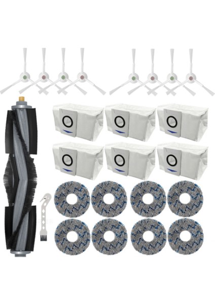 24 Adet Aksesuarları Kiti Deebot T20/T20MAX/T20PRO/X1 OMNI/T10 Omni/turbo Robotlu Süpürge Parçaları (Yurt Dışından)