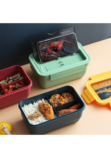 Mikrodalga Fırın Japon Tarzı Taşınabilir Plastik Üç Izgara Öğle Yemeği Kutusu Öğrenci Öğle Yemeği Kutusu (Yurt Dışından) modelleri