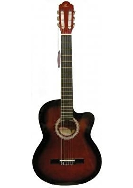 Lc 3900 Crds Cutaway Kırmızı Sunburst Klasik Gitar