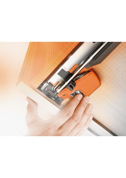 760H4000S Blum Movento Çift Açılım Frenli Ray 40 cm