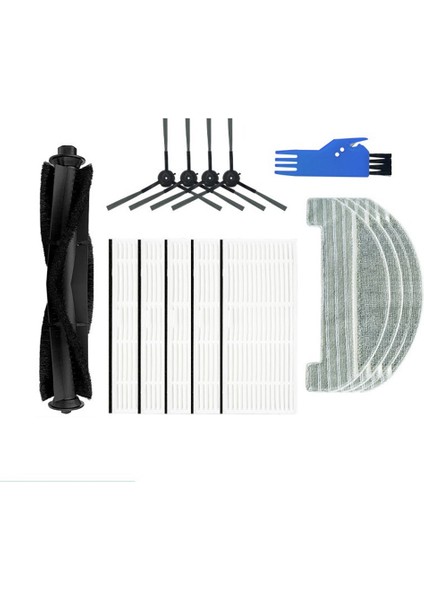 M8 Pro Süpürme Robotu Filtresi Yan Fırça Mops Ana Fırça Temizleme Fırçası Aksesuarları Için Yedek Aksesuarlar (Yurt Dışından)