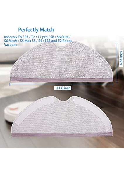 Paspas Pedi 4 Paket Mikrofiber Paspas Bezi S6 S6 Saf S6 Maxv S5 Max S5 Robotlu Süpürge Paspas Değiştirme (Yurt Dışından) fırsatları