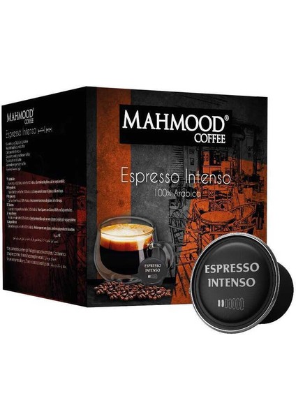 Mahmood Coffee  Espresso Kapsül 7 gr x 16 Adet ve Seramik Fincan