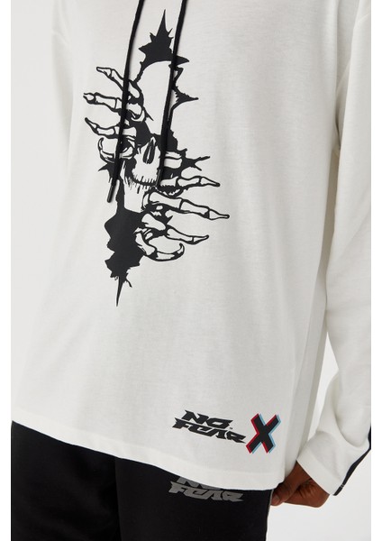 Erkek T-Shirt Uzun Kollu Beyaz M500231 fırsatları
