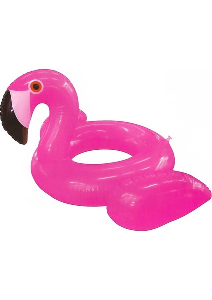 Büyük Boy Flamingo Simit Havuz & Deniz Simidi Plaj Sahil Oyuncağı 55 Cm.