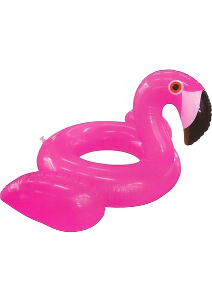 Büyük Boy Flamingo Simit Havuz & Deniz Simidi Plaj Sahil Oyuncağı 55 Cm.