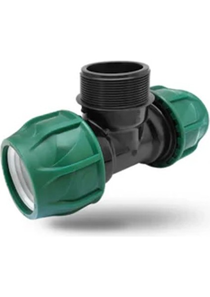20*3/4"*20 Kaplin Dıştan Dişli Te Yeşil Seri