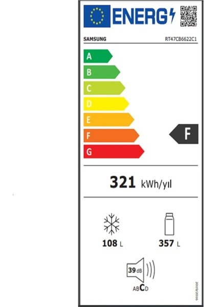 RT47CB6622C1TR Çift Kapılı No Frost Beyaz Buzdolabı