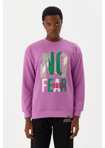 Erkek Sweatshirt Mor M500238