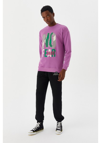 Erkek Sweatshirt Mor M500238