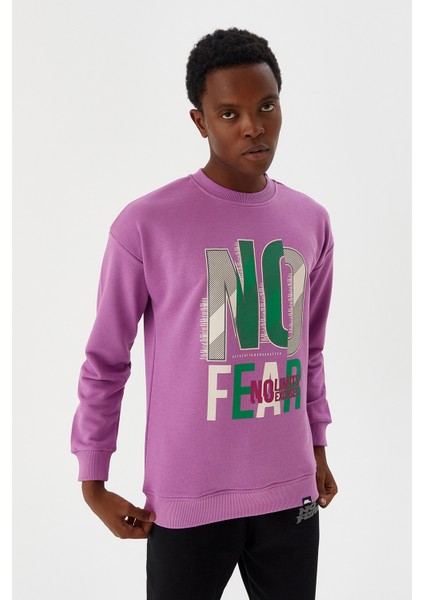 Erkek Sweatshirt Mor M500238