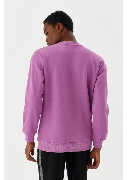 Erkek Sweatshirt Mor M500238