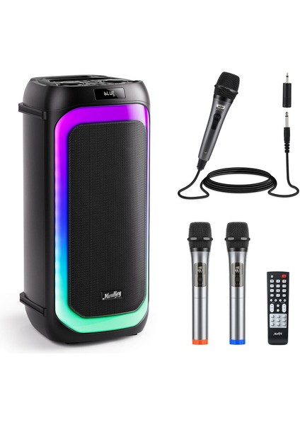 Moukey Portable Bluetooth Karaoke Makinesi