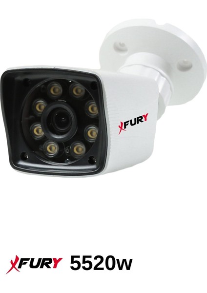 2 Kameralı 5mp Lens 1080P 2mp Color Görüntü 8 Warm LED Gece Görüş Fullhd Güvenlik Kamera 5525W 500GB