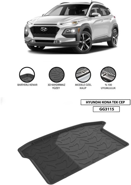 Hyundaı Kona Tek Cep Bagaj Havuzu