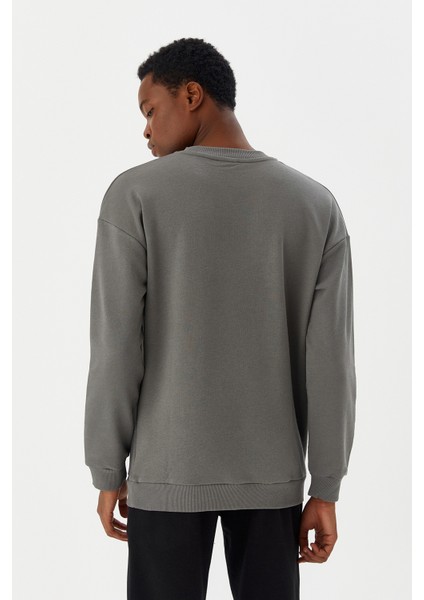 Erkek Sweatshirt Gri M500233 fiyatları